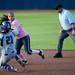 Michigan shortstop Sierra Romero turns a double play in the game against Northwestern on Friday, May 3. Daniel Brenner I AnnArbor.com